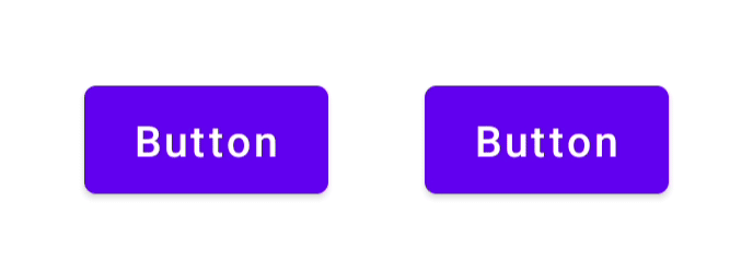 GIF animé montrant des boutons avec différents effets d'onde au moment de l'appui