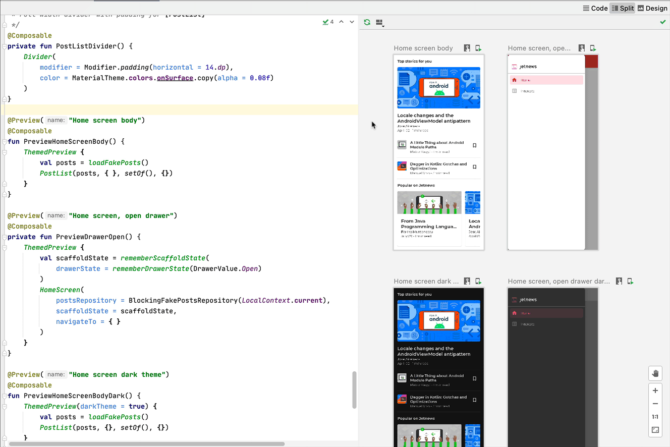 उपयोगकर्ता के किसी पूर्वावलोकन के साथ इंटरैक्ट करने का वीडियो