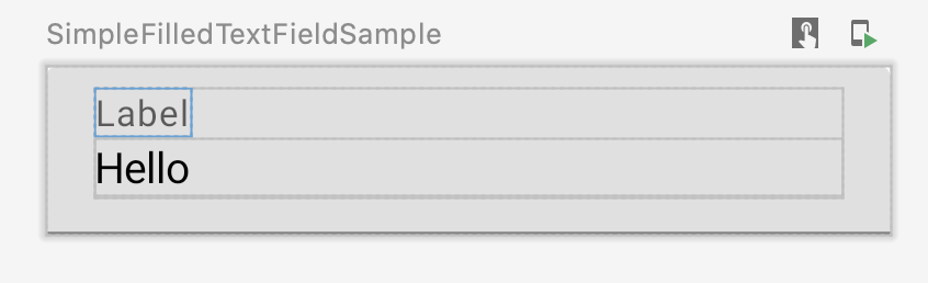 Utilisateur pointant sur un aperçu, entraînant l'affichage par Studio des contours de ses composables