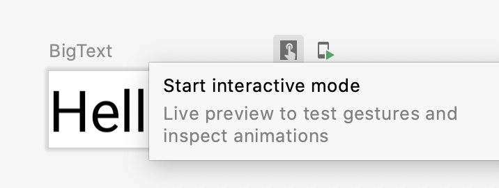 Pengguna mengklik tombol "interaktif"
pratinjau