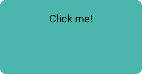 Tombol dengan dua warna latar belakang yang ditetapkan, dan dua penggantian contentPadding