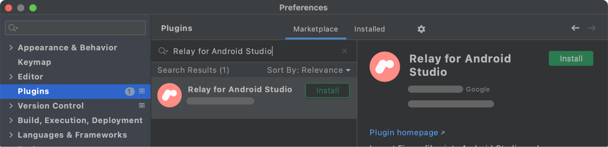 Relay for Android Studio در بازار