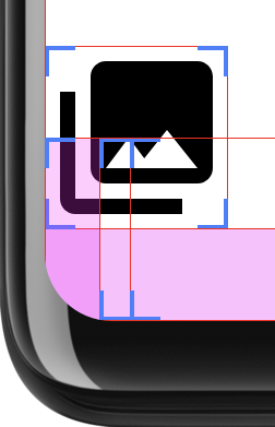 Ein Layout, das nicht hinter dem System und den Navigationsleisten gezeichnet wird.