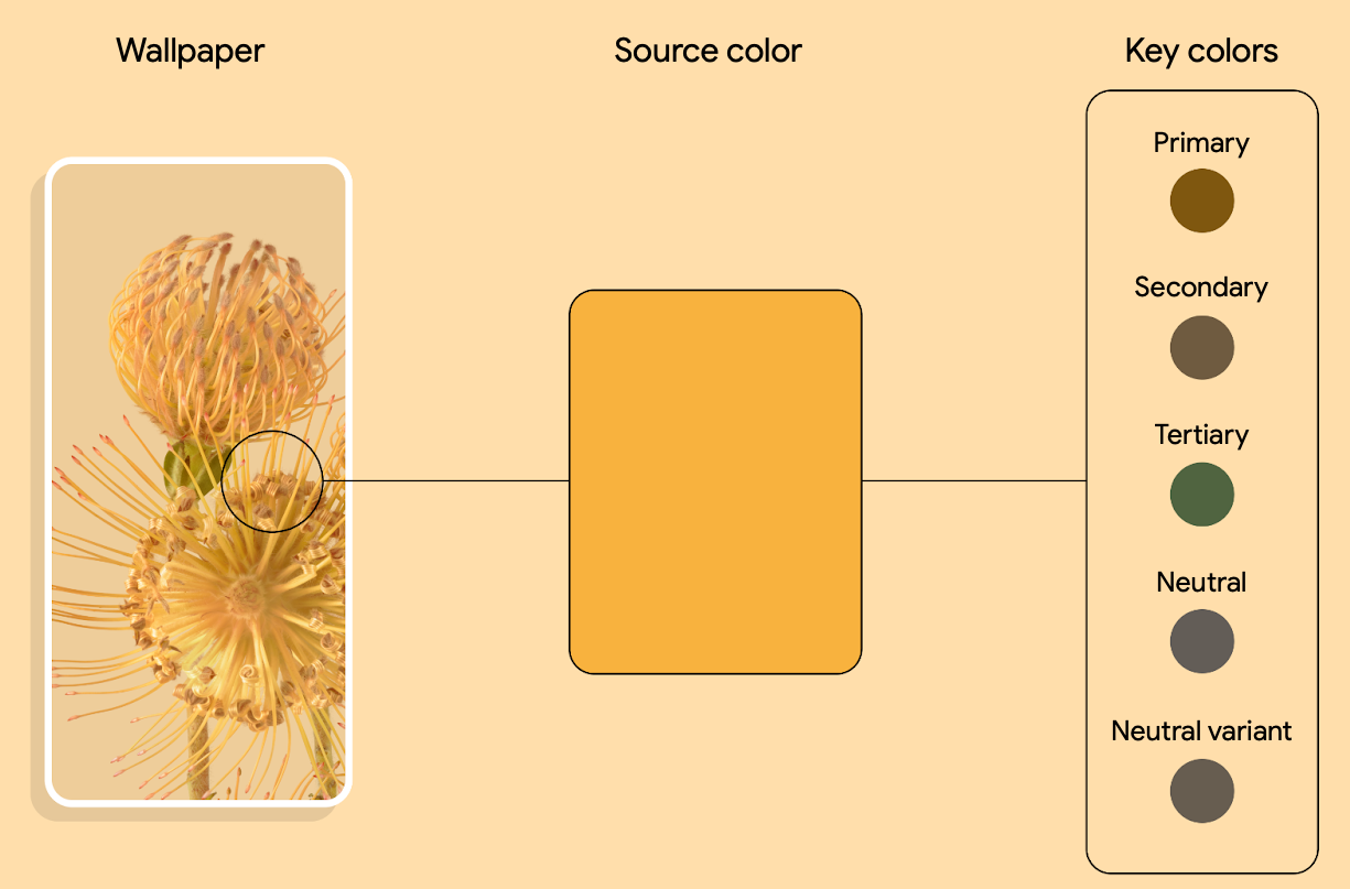 Esempio di estrazione del colore di origine