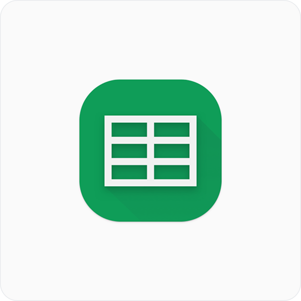End result with shadows and rounded corners dynamically applied by Google Play