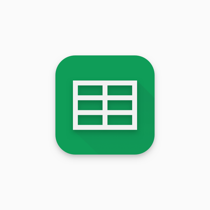 Google Play की मदद से, शैडो और गोल किए गए कोनों के साथ आइकॉन का आखिरी नतीजा