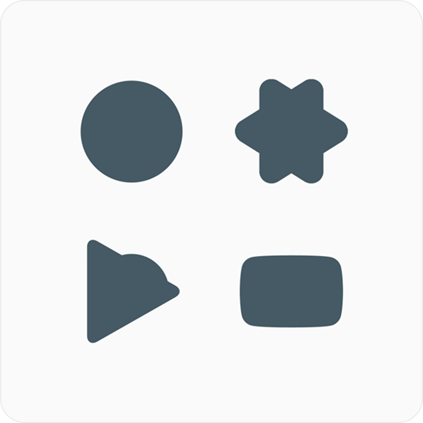 Ví dụ về biểu tượng có hình dạng tuỳ ý