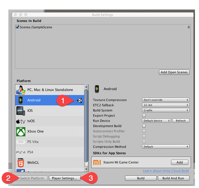 Unity - Manual: Android Build Settings