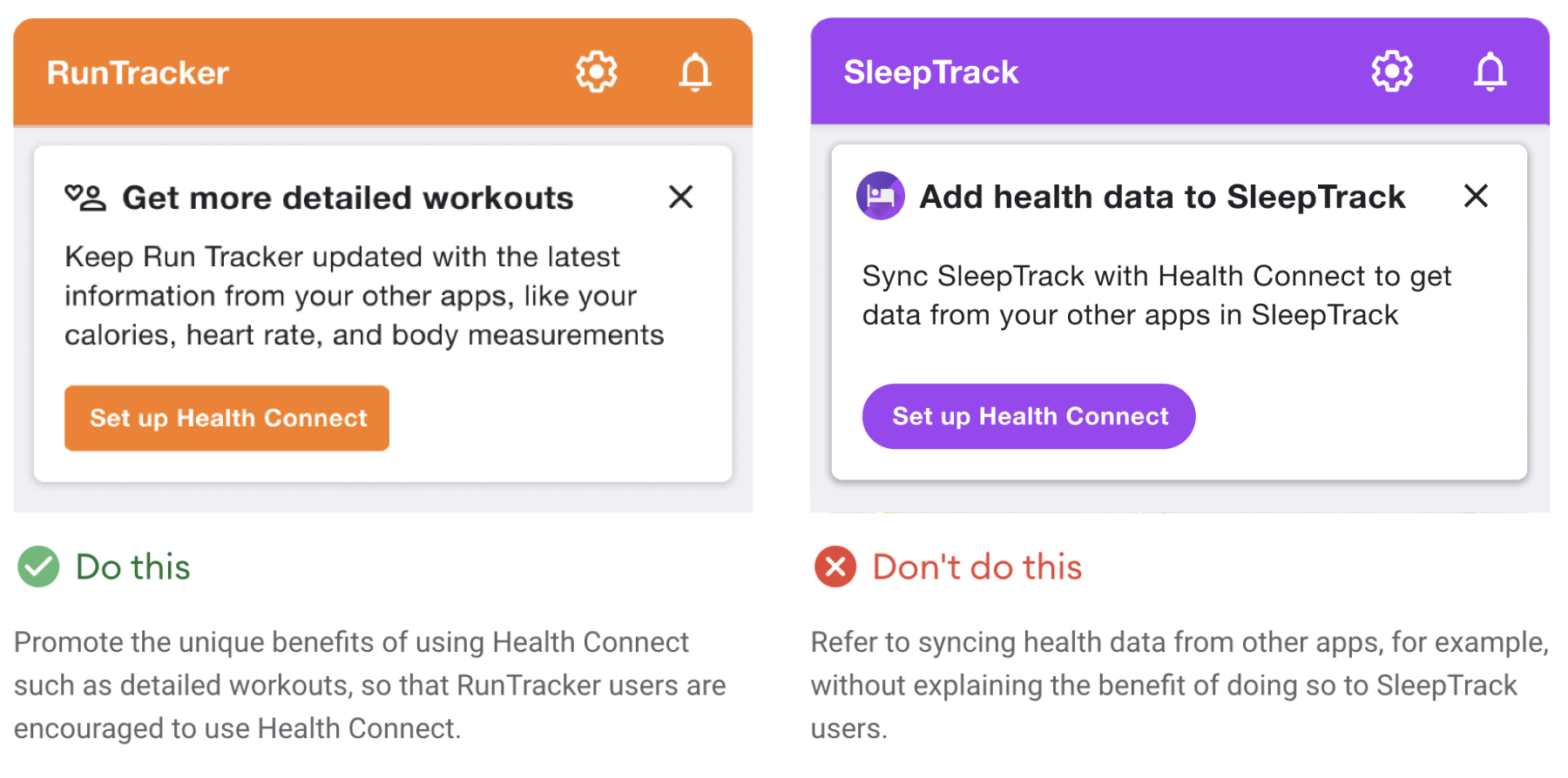 Vorteile für Health Connect-Nutzer