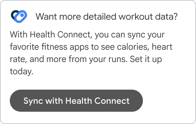 Sync with Health Connect