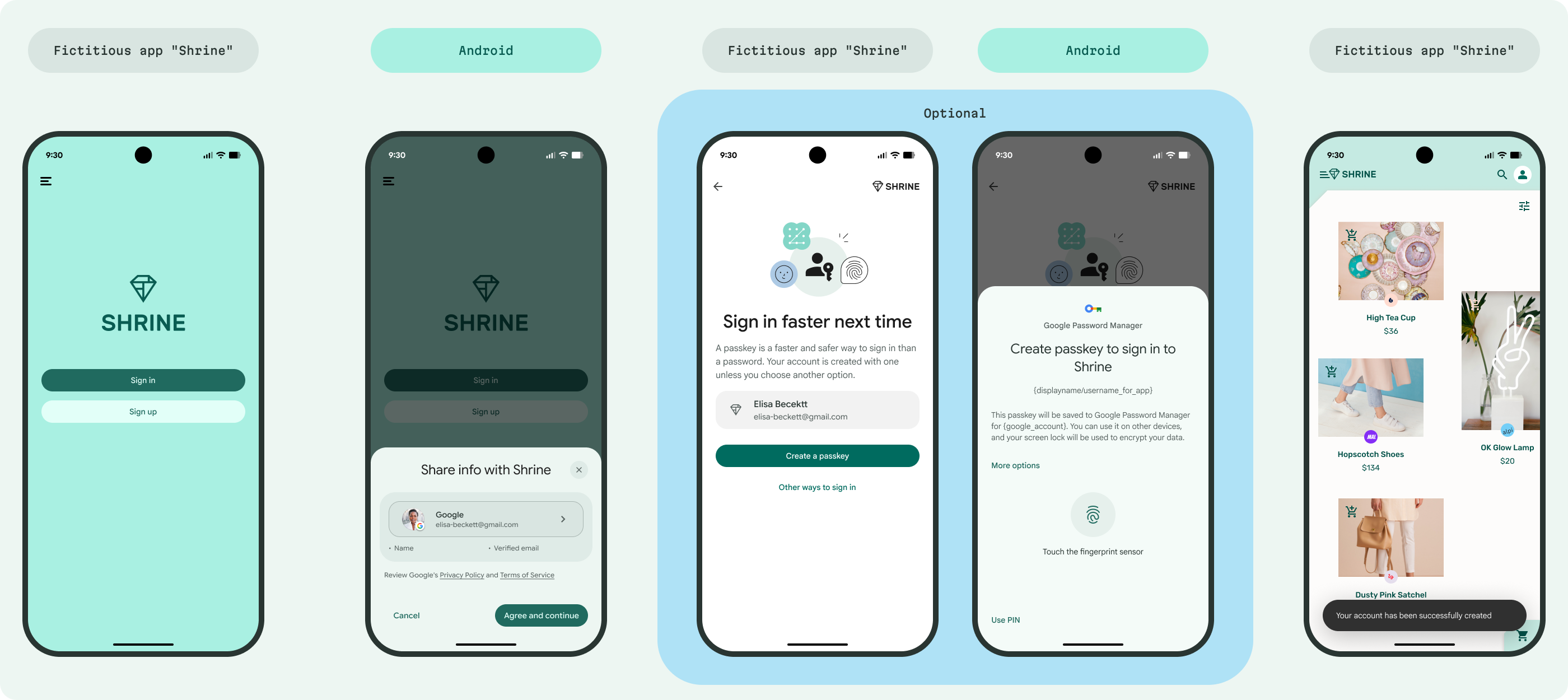 Using email verification during sign up, and then creating passkeys