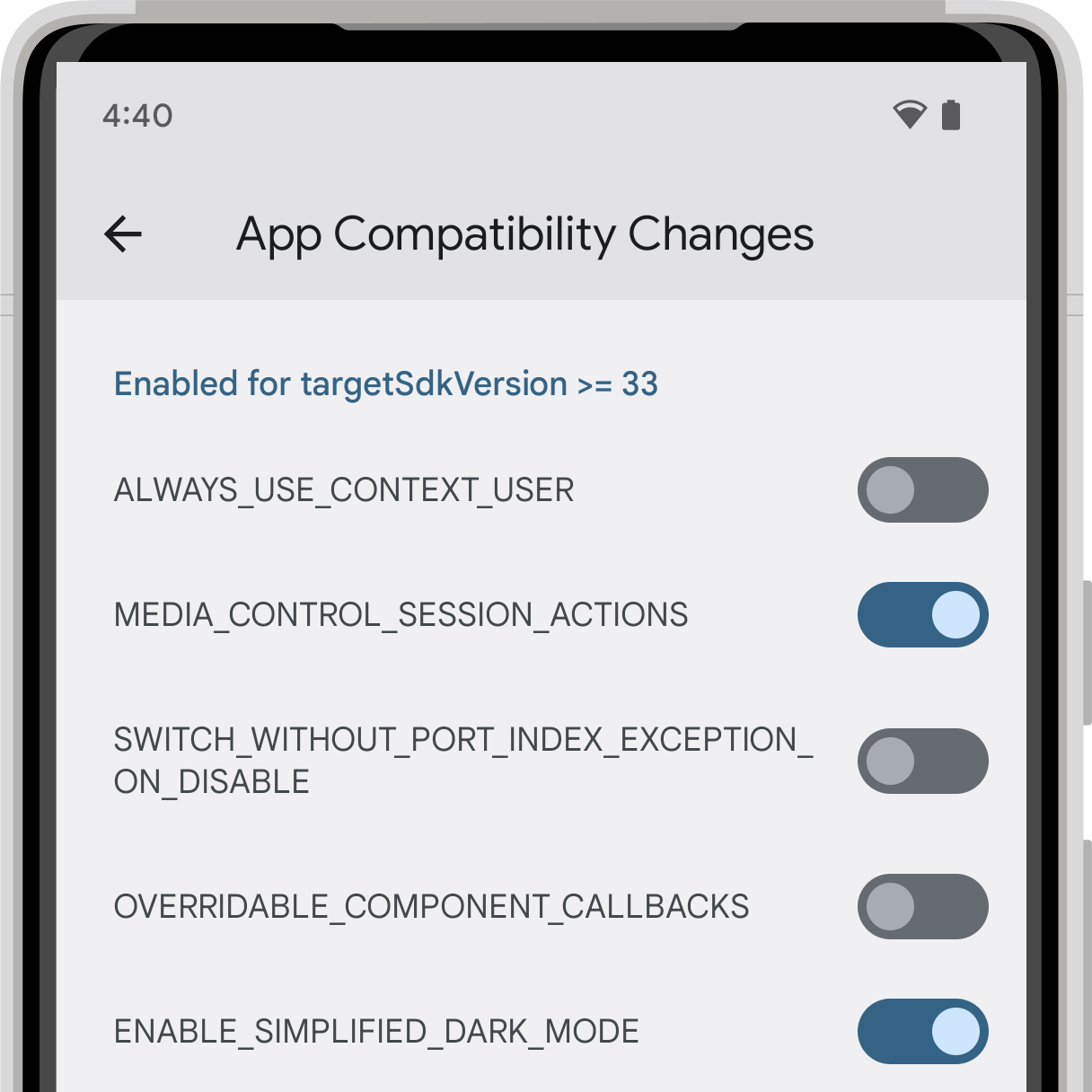 Compatibility Framework Changes Android 13 Android Developers