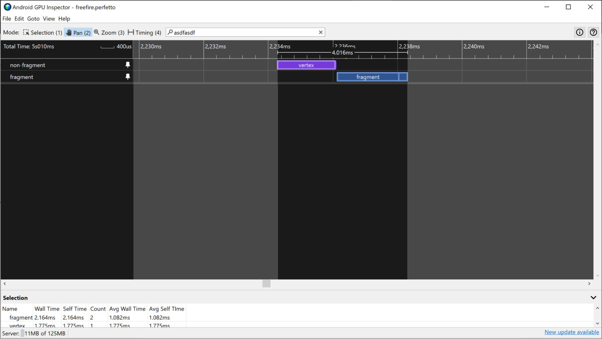 A screenshot where AGI is zoomed in on an individual frame’s work.