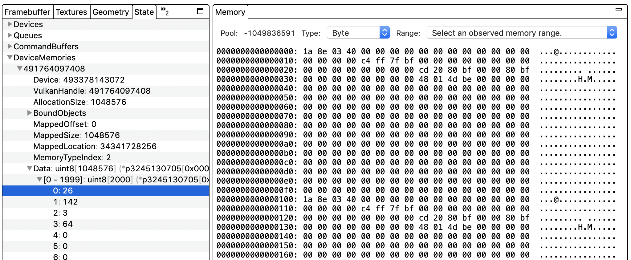 מצב הזיכרון