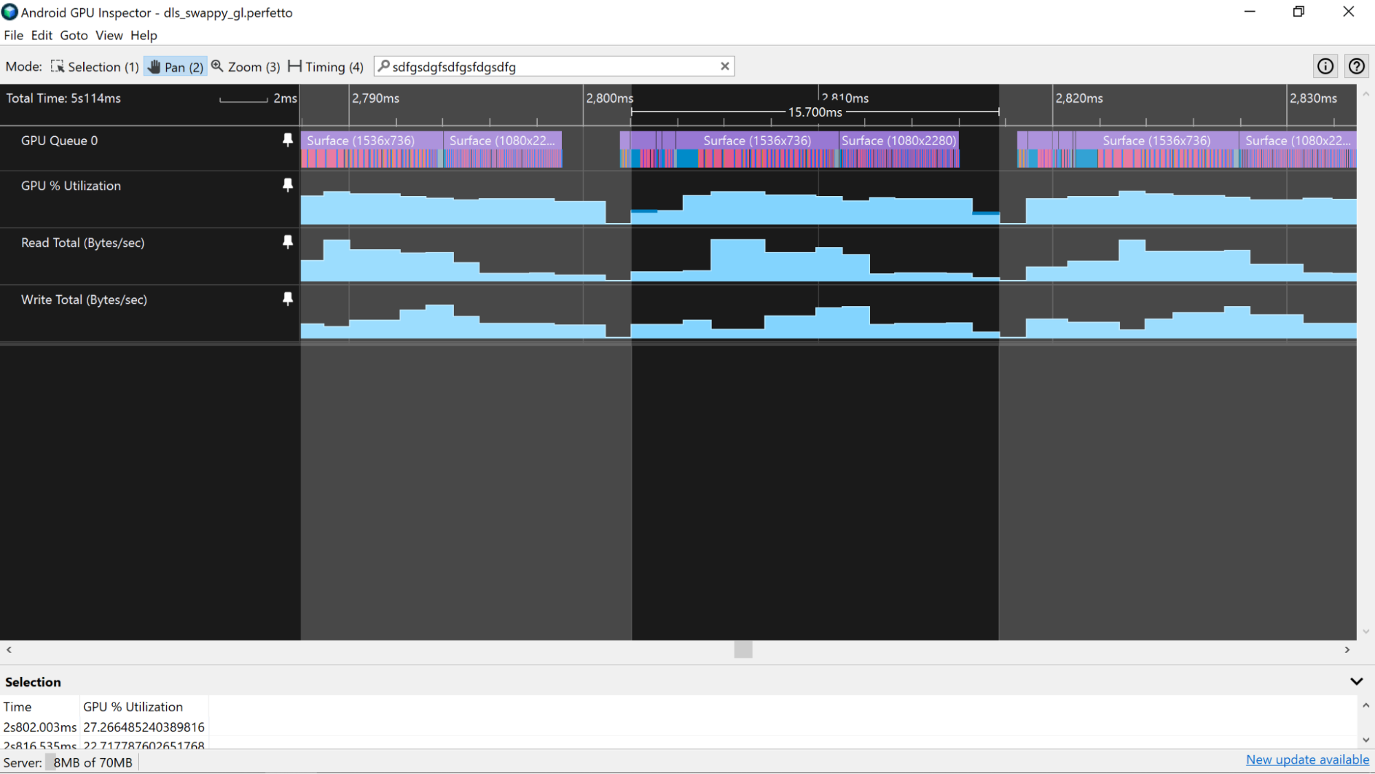 Compteurs totaux de lecture et d&#39;écriture