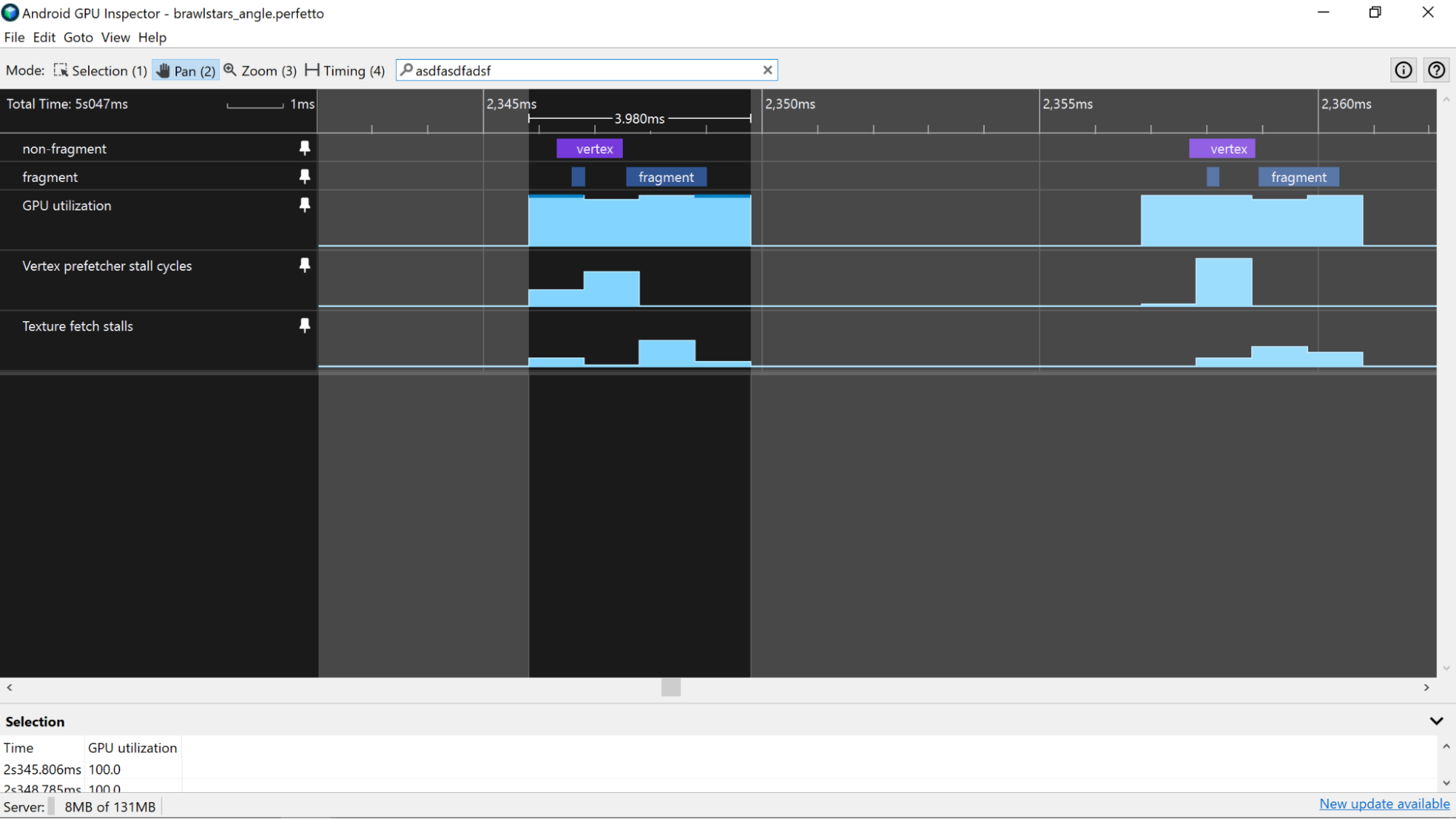 La piste d&#39;utilisation s&#39;aligne sur les compteurs qui vous intéressent ci-dessous.