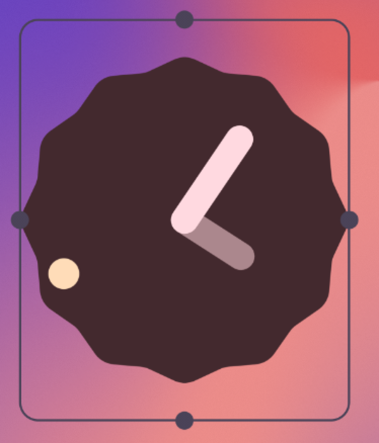 Google-Standarduhr-Widget