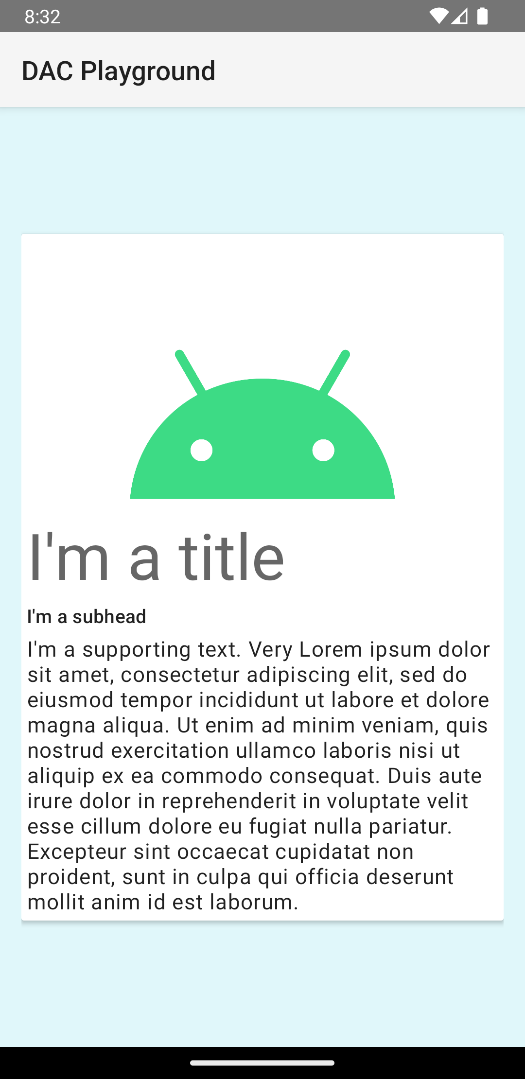 একটি একক কার্ড দেখানো একটি ছবি