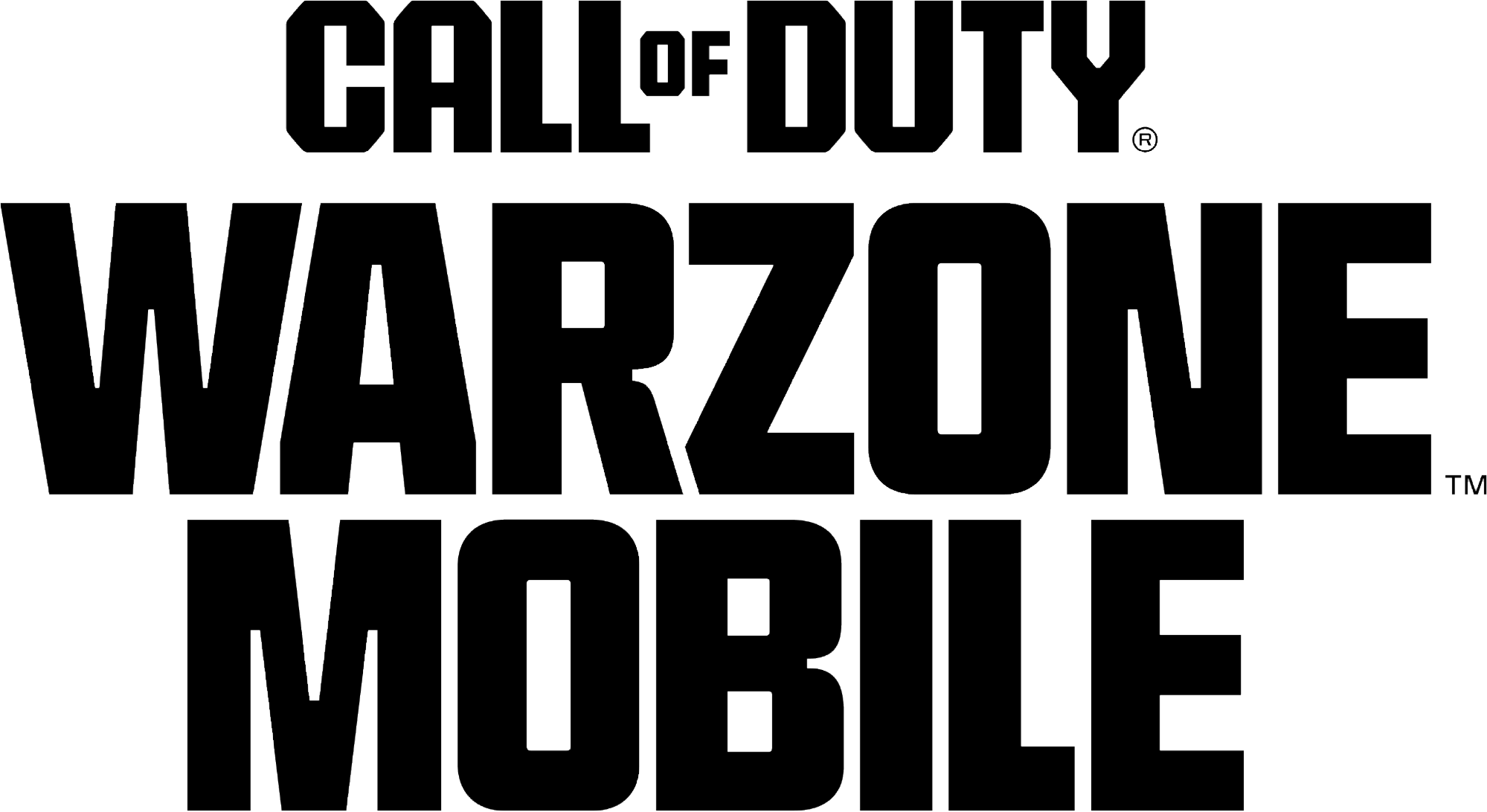 Скриншот логотипа названия игры из Call of Duty Warzone Mobile.