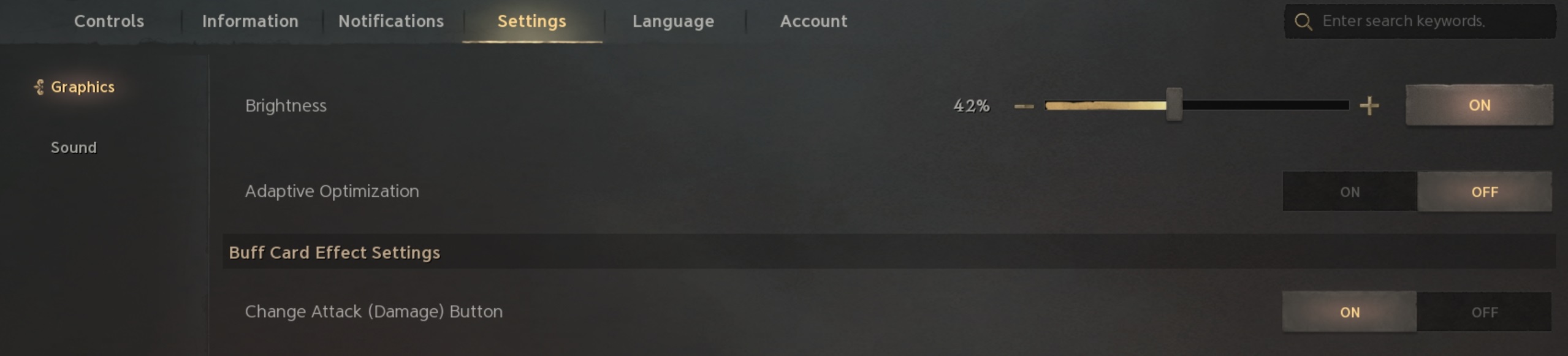 Rysunek 5. Opcja graficzna w grze Zrzut ekranu z NCSoft Lineage W
