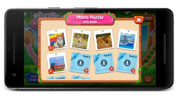 Puzzlespiel für Kinder