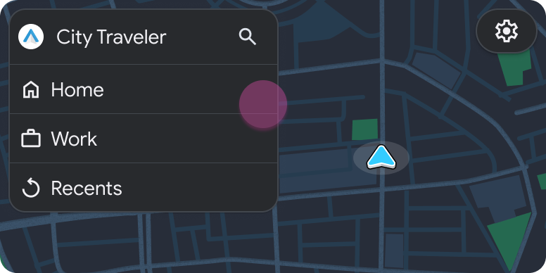 Plantilla de panel incluida en la plantilla Mapa + contenido