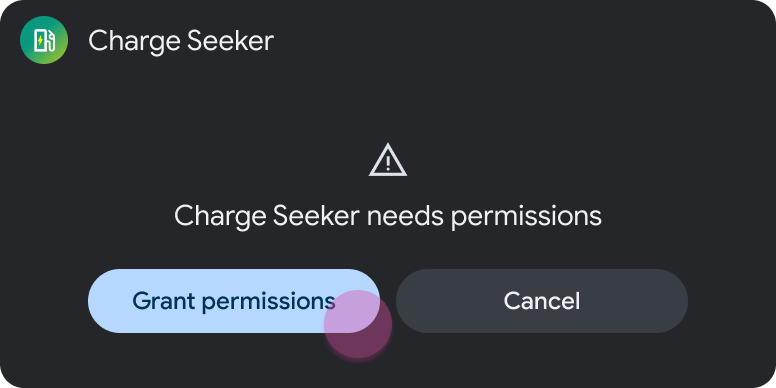 Modèle de message avec boutons d&#39;action principal et secondaire