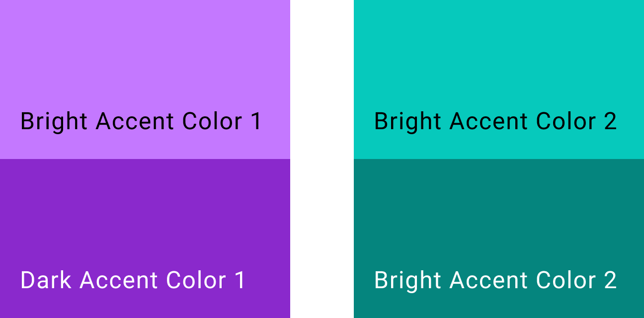 Couleurs d'accentuation pour les applications Android for Cars