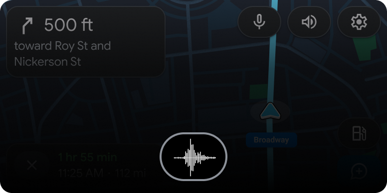 使用者歷程中的導覽範本，並疊加語音
