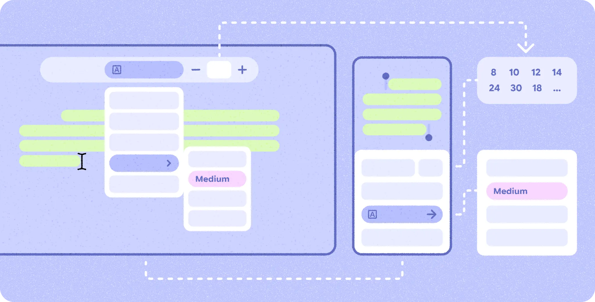 App-Wireframe an verschiedene Größen anpassen