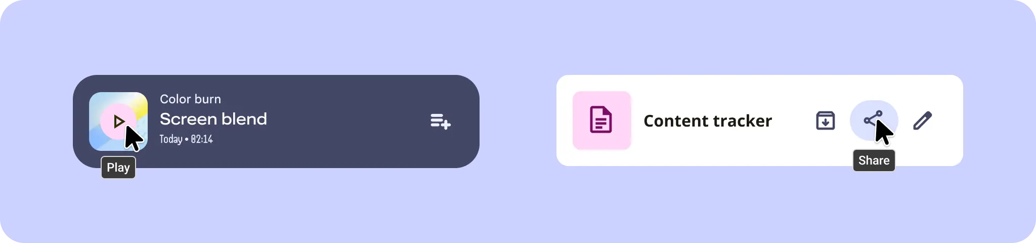 Here hover is used to show additional information in a tooltip and more interactions