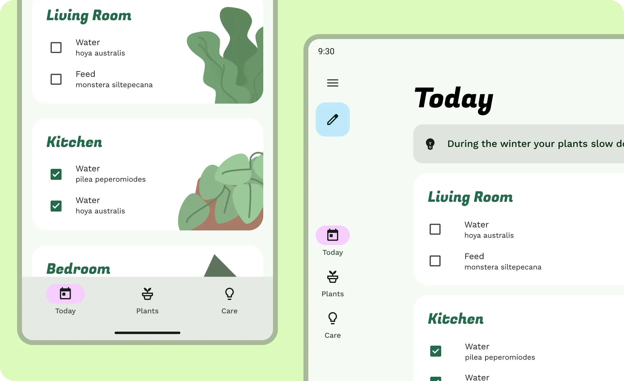 Navigation on compact and
expanded