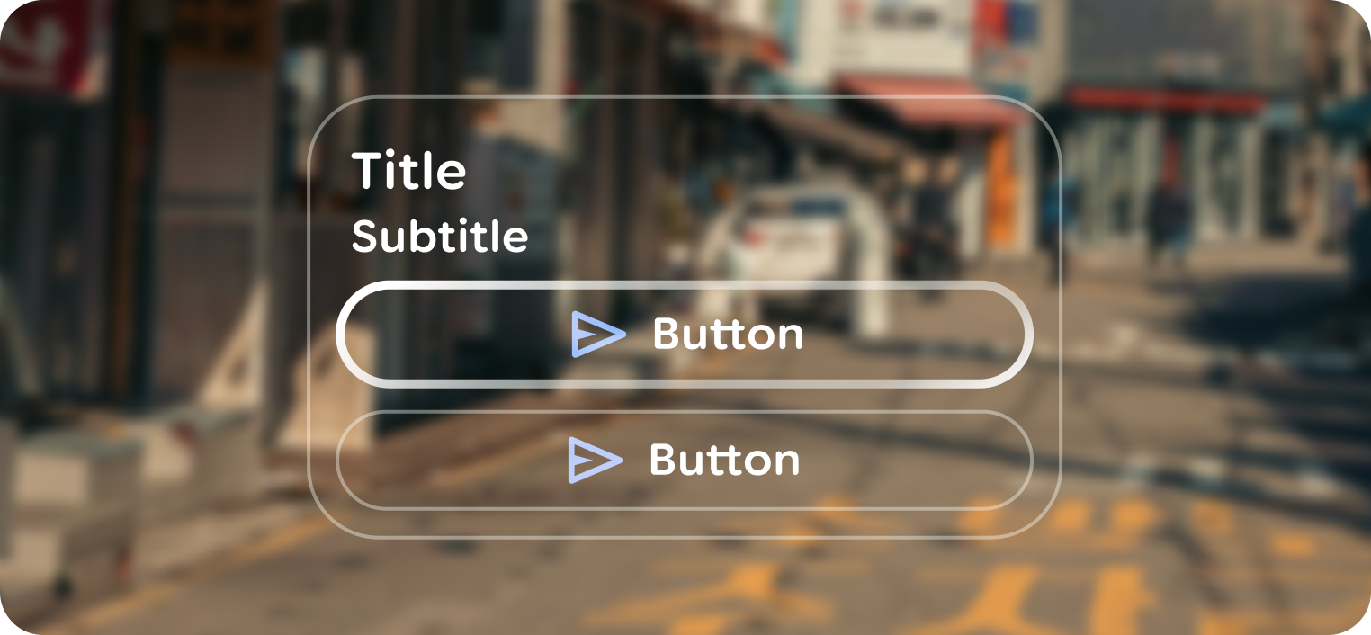 Design elements should be anchored to the bottom of the frame.
