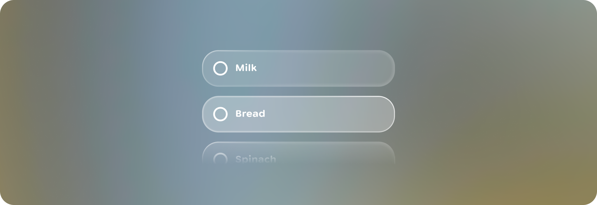 Design elements should be anchored to the bottom of the
frame.