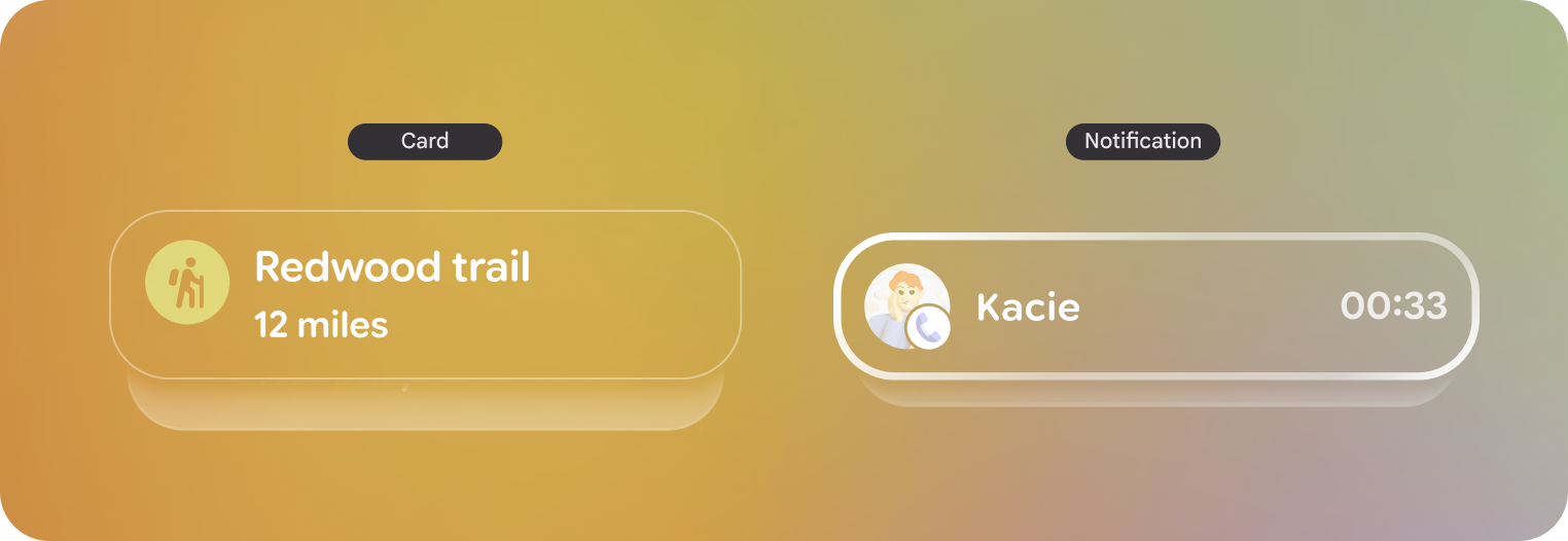 डिज़ाइन एलिमेंट को फ़्रेम के सबसे नीचे ऐंकर किया जाना चाहिए.