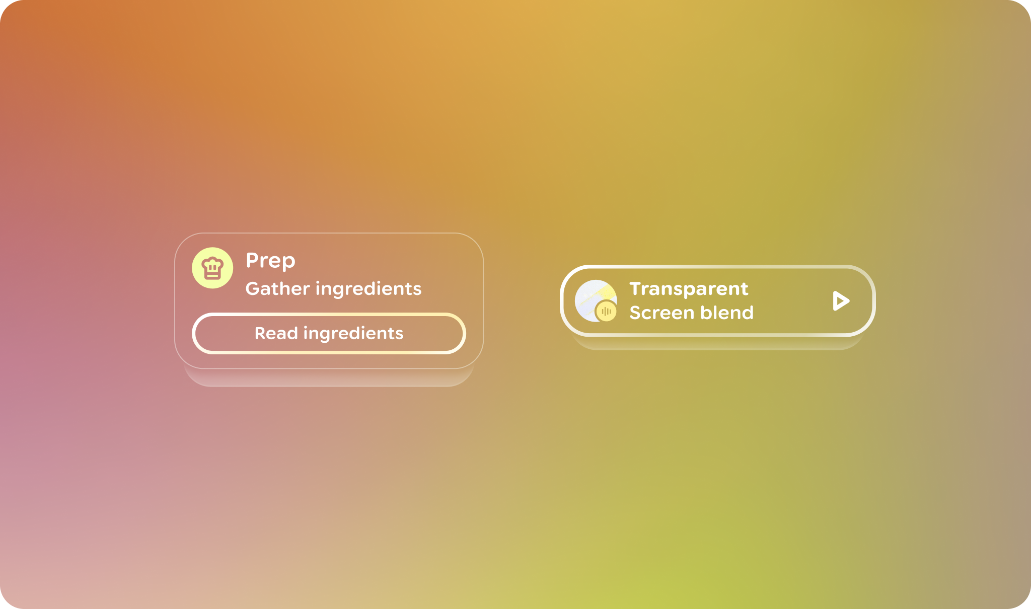 디자인 요소는 프레임 하단에 고정해야 합니다.