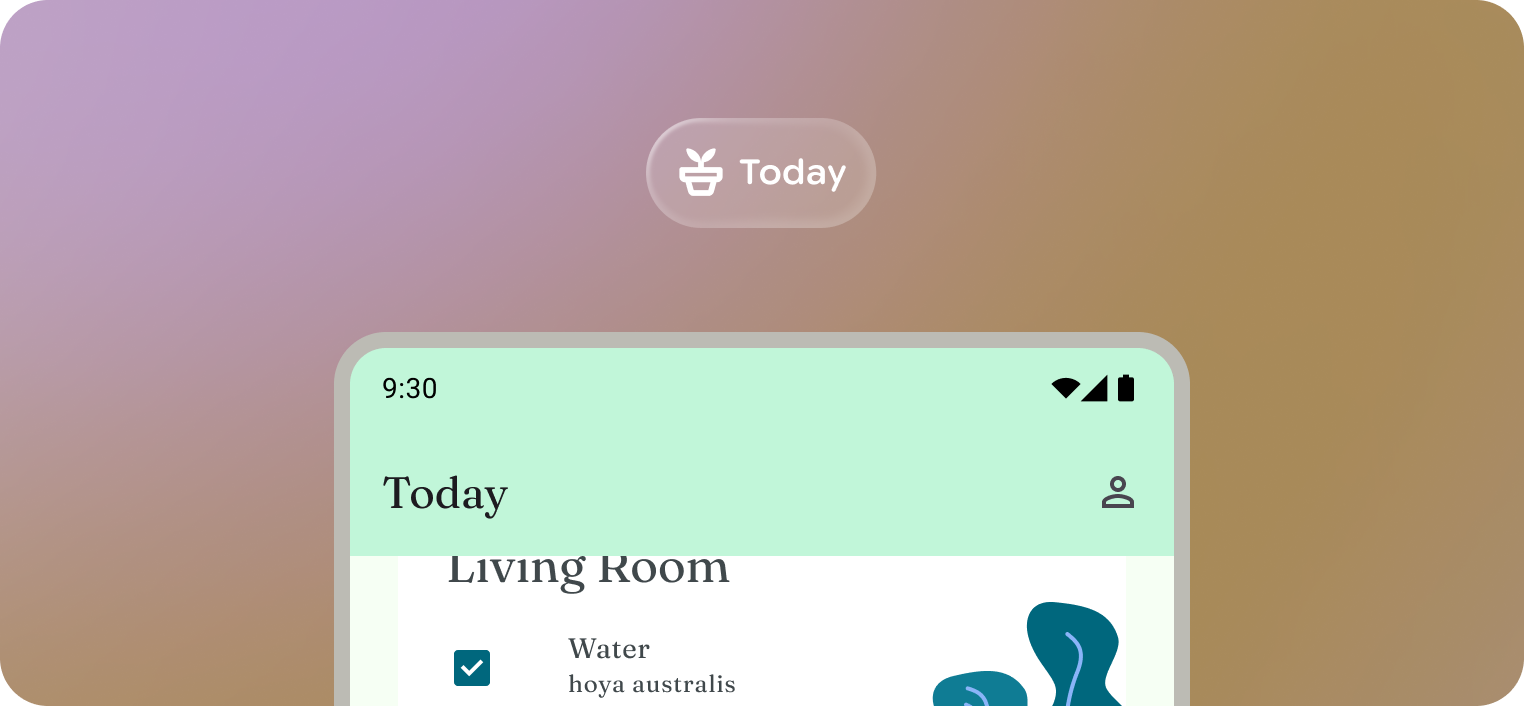 Design elements should be anchored to the bottom of the frame
