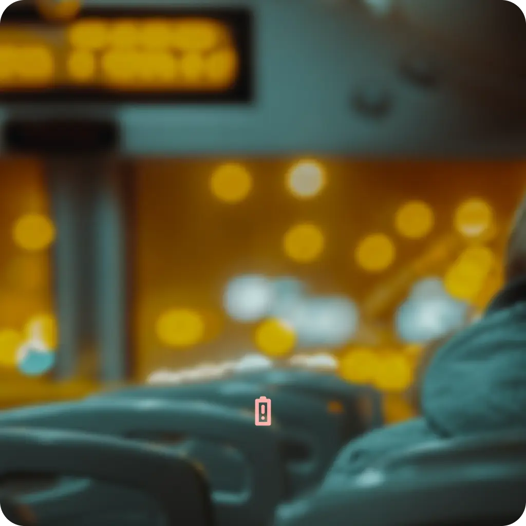 communicate low battery to user