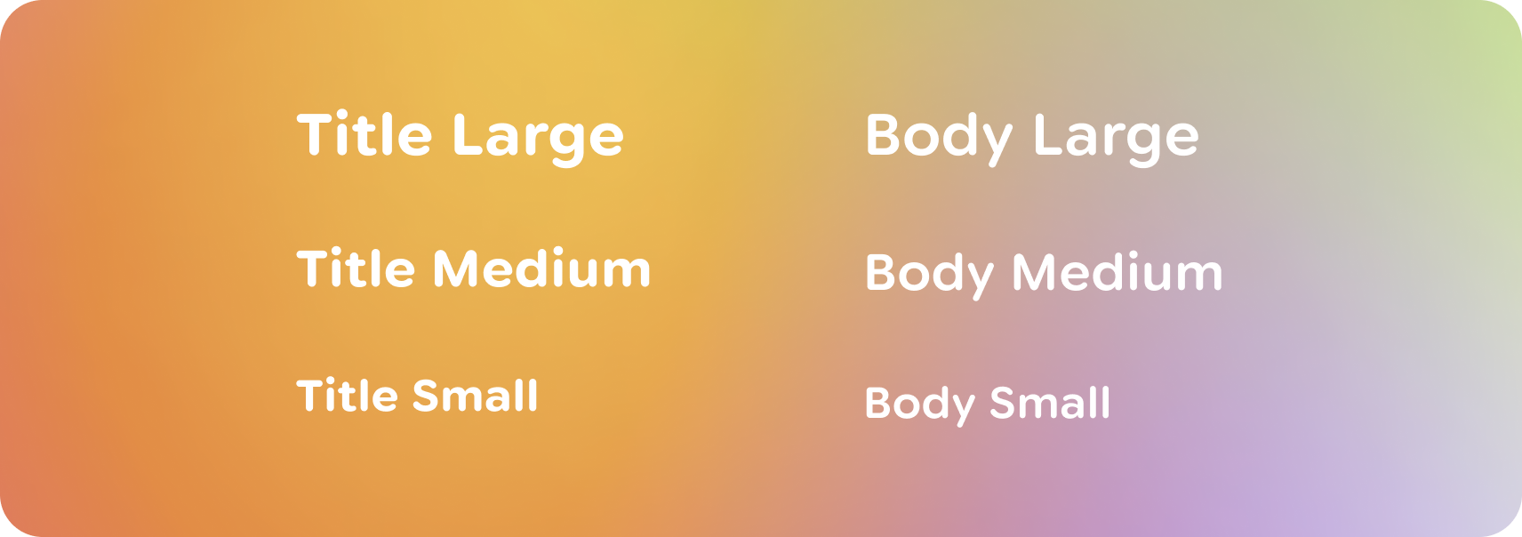 Design elements should be anchored to the bottom of the frame.