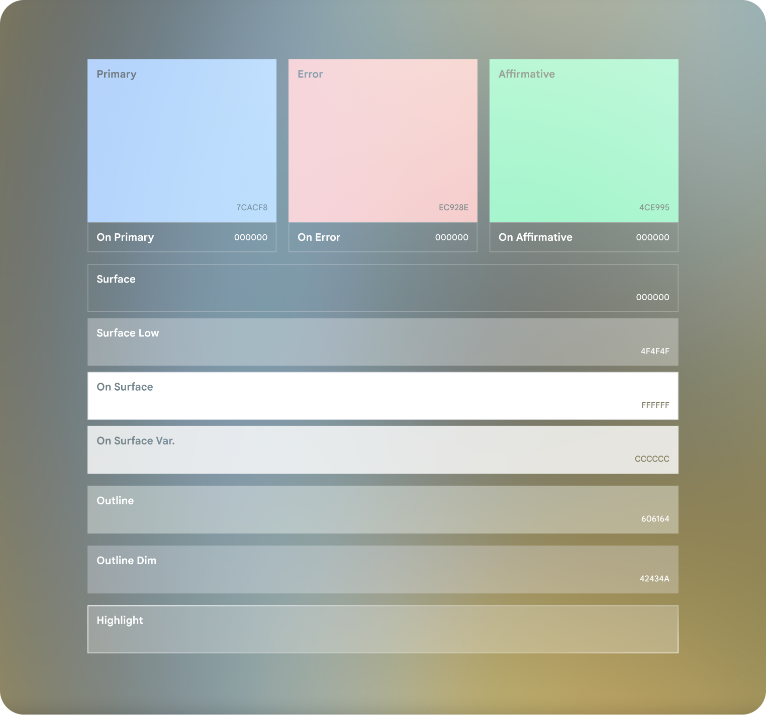 Design elements should be anchored to the bottom of the frame.