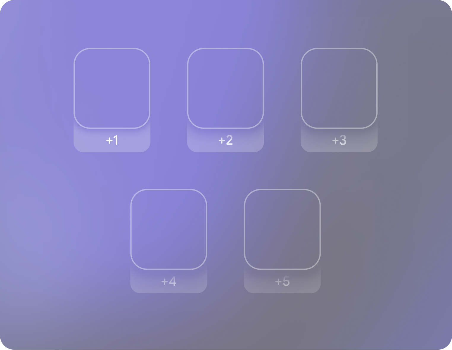 Designelemente sollten am unteren Rand des Frames verankert werden.
