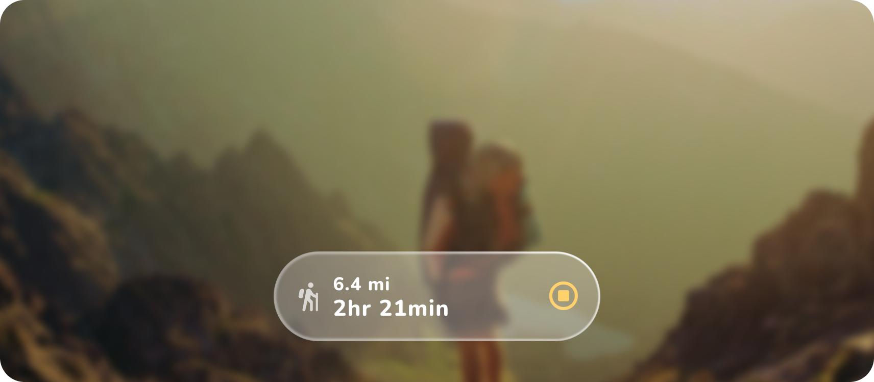 Eine benutzerdefinierte Wander-App.