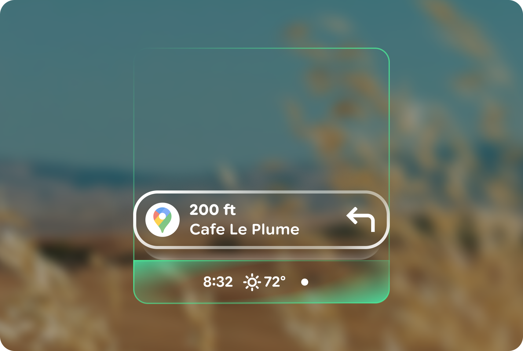 A barra de sistema mostra alertas e notificações do dispositivo.