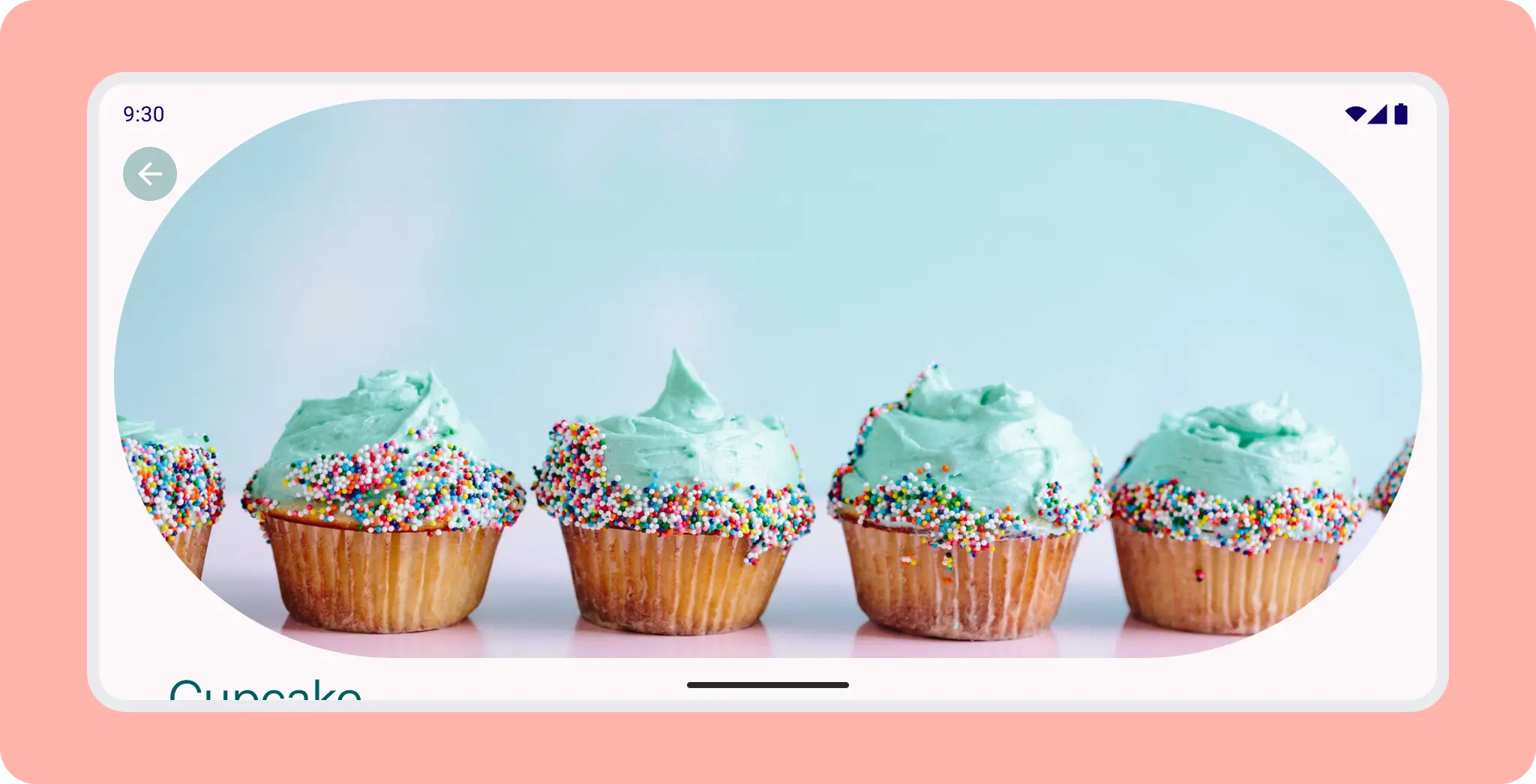 Diseño compuesto por una cuadrícula horizontal y un feed