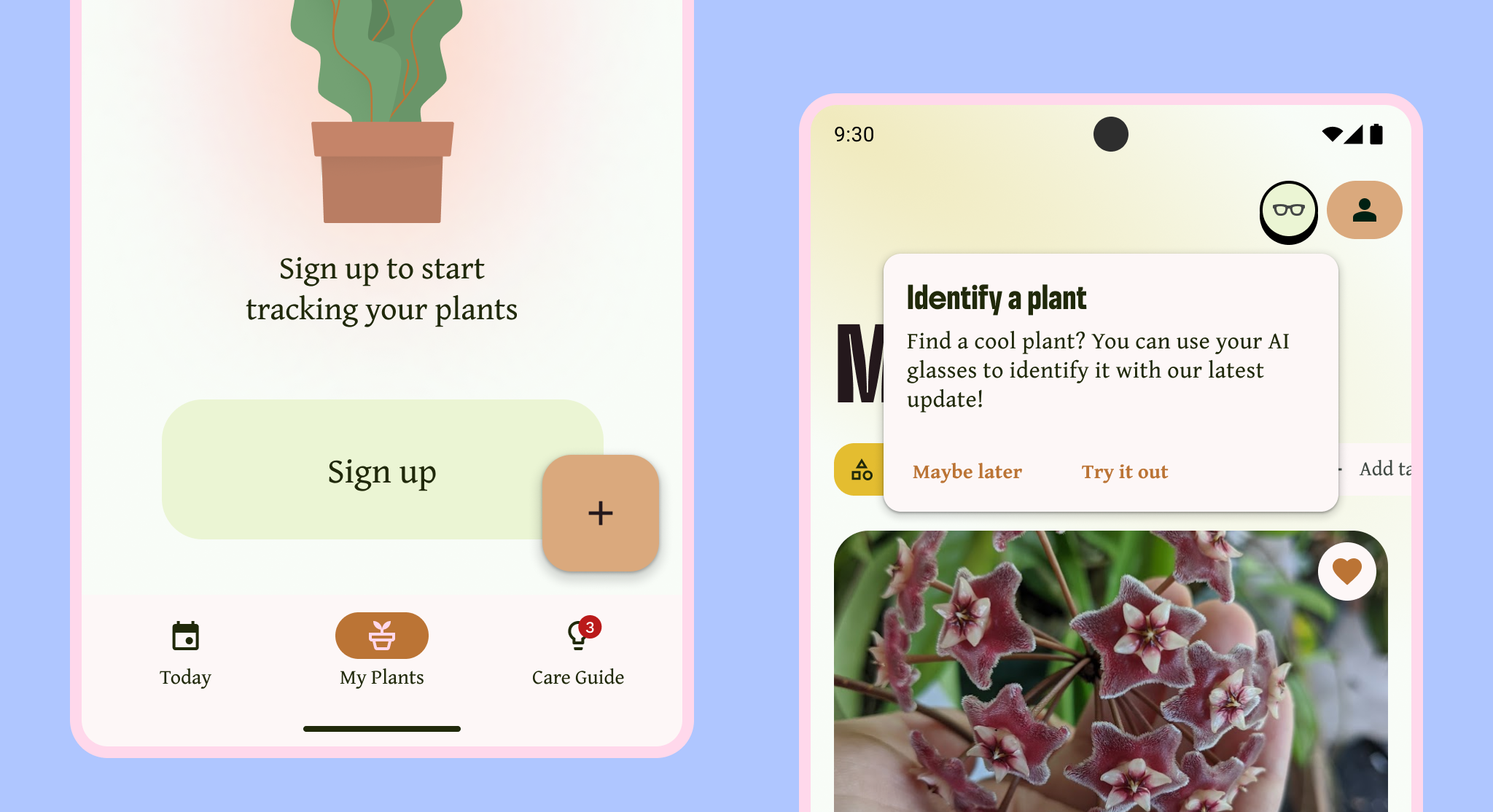 Dois padrões para integração no app.