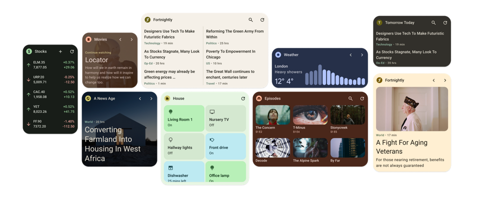 Me Widget 界面设计 | UI Design | Android Developers