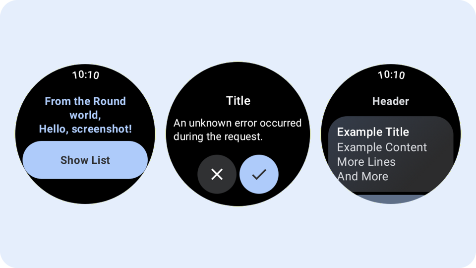 Samples | Wear | UI Design | Android Developers