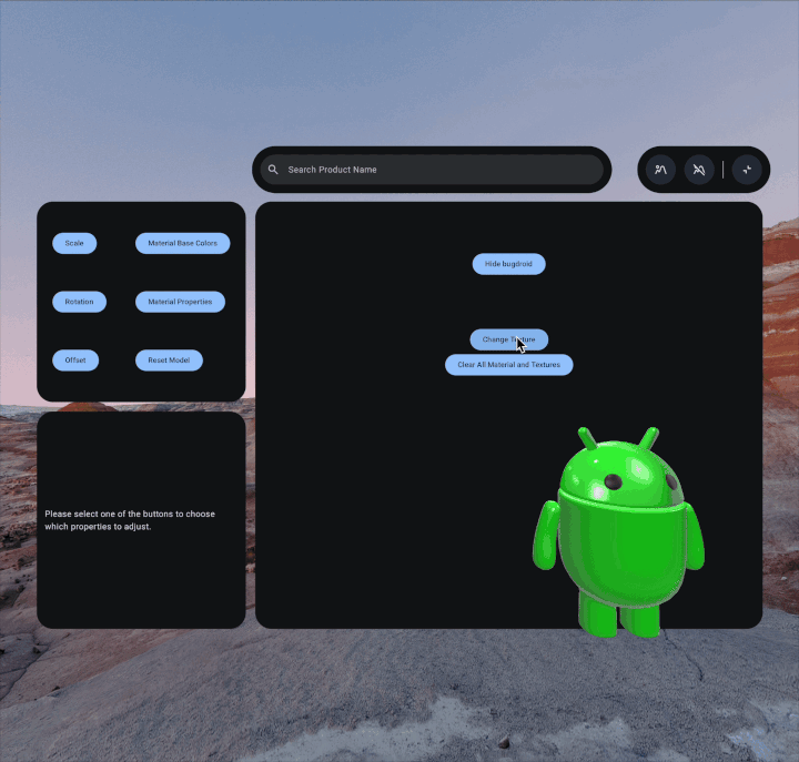 3D modeldeki dokuyu değiştirme örneği