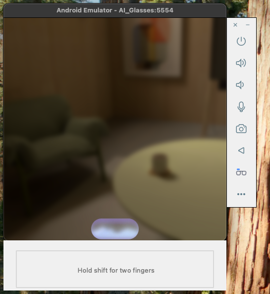 A visual indicator shows on the display when Gemini Live is active.