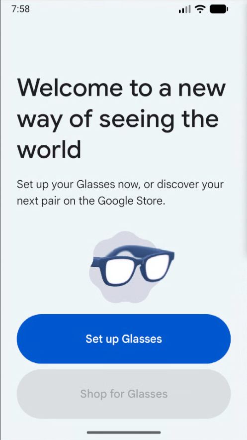 Der App-Bildschirm, auf dem die virtuellen Geräte angezeigt werden, die gekoppelt werden können.